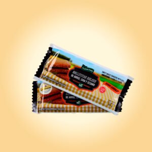 Galletitas de Harina de Arroz con Chía y Sésamo - Sabor Vainilla (Caja de 24 Unidades)